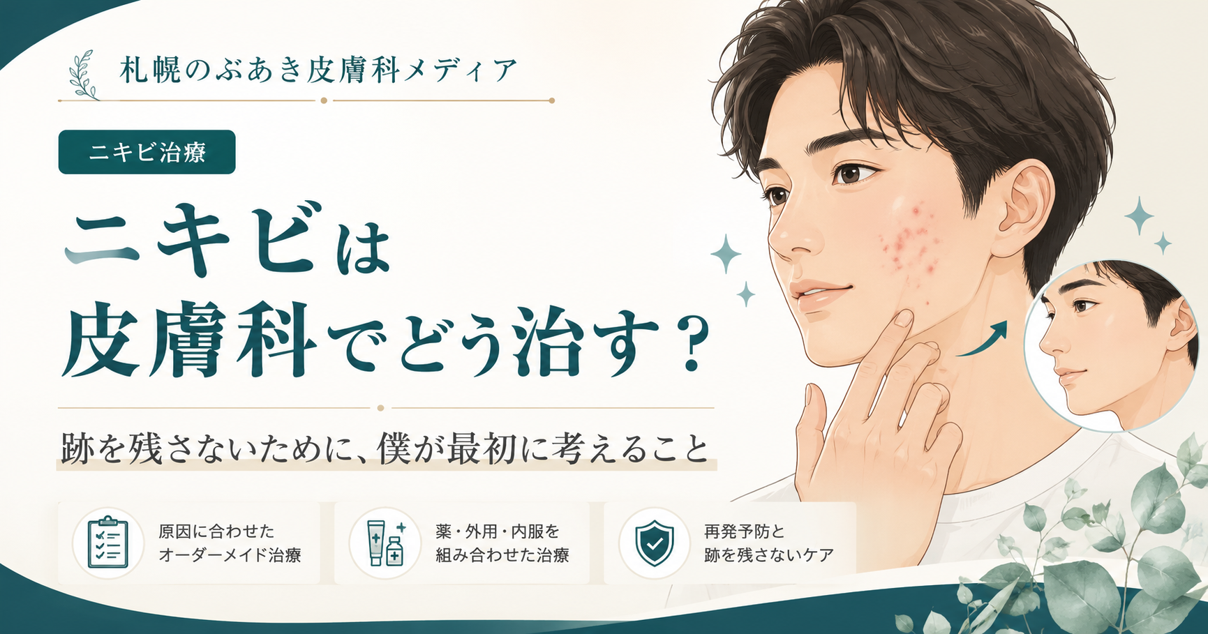 ニキビは皮膚科でどう治す?|跡を残さないための治療のポイント