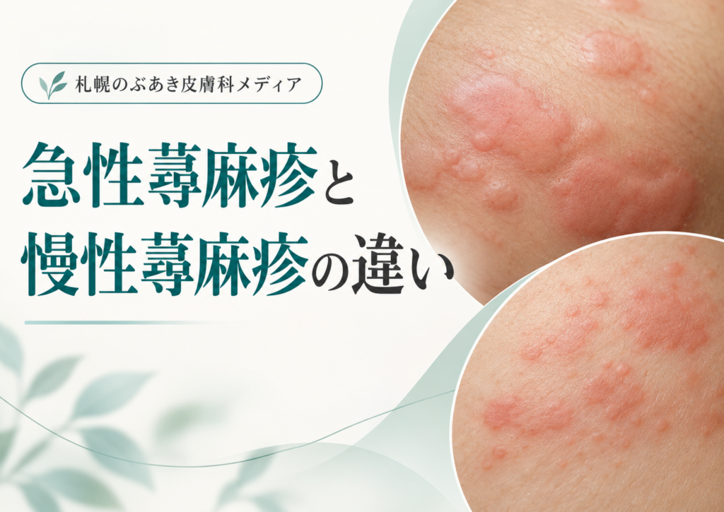 急性蕁麻疹と慢性蕁麻疹の違い