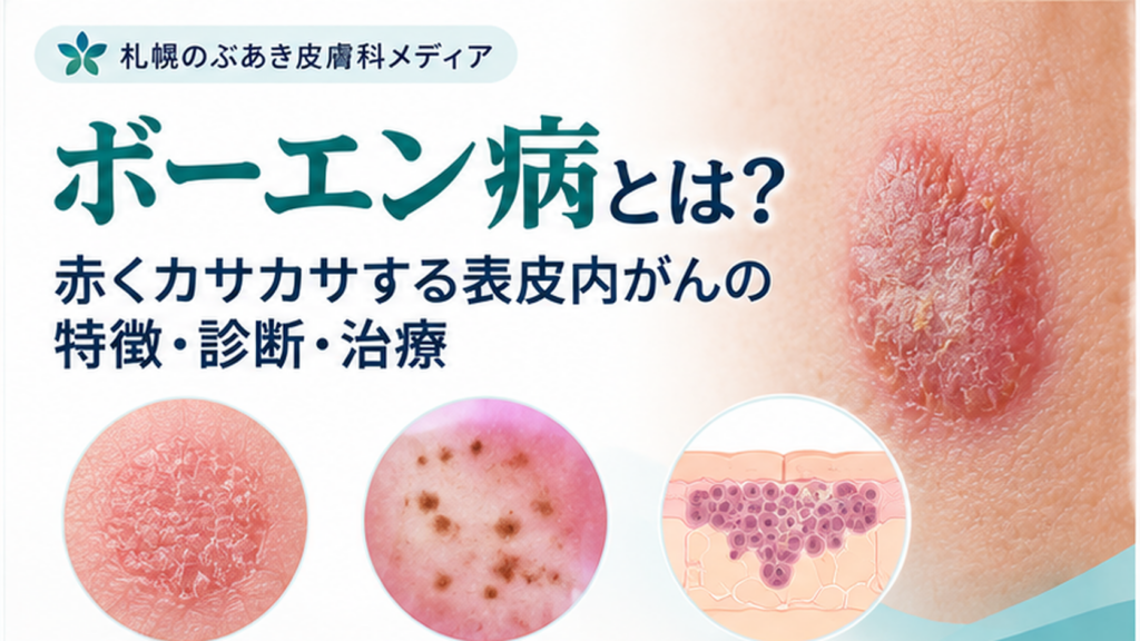 ボーエン病の症状・診断・治療を解説するアイキャッチ