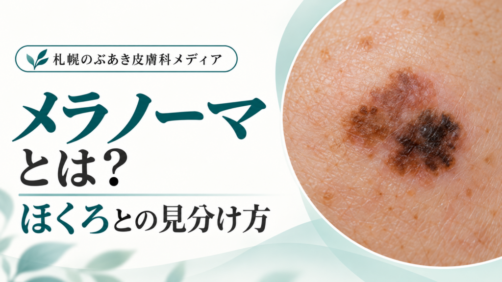 メラノーマとは？ほくろとの見分け方