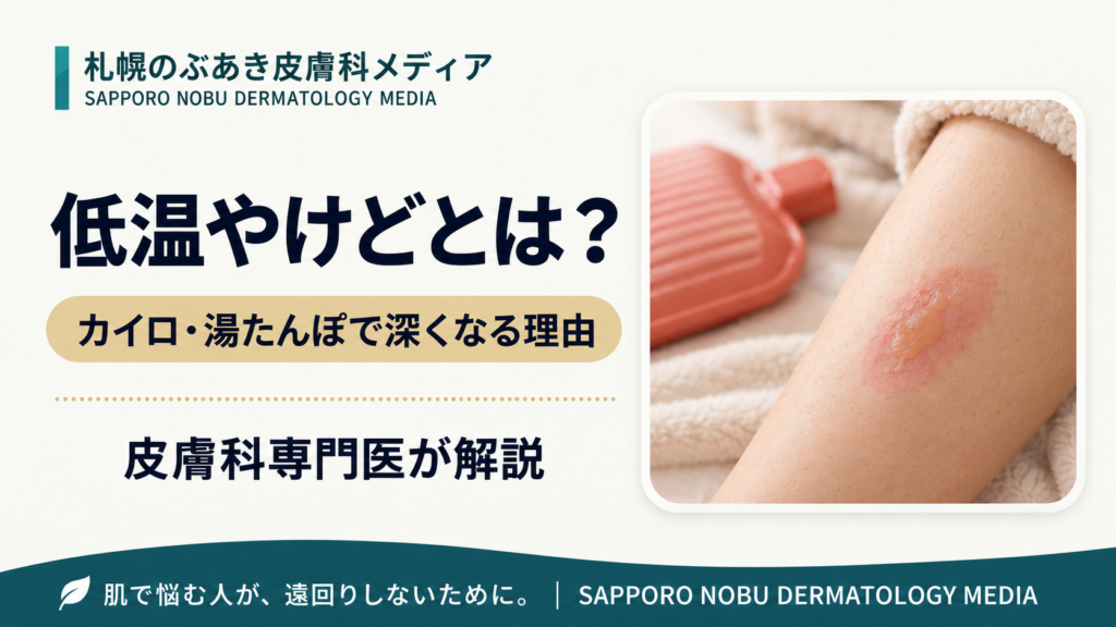 低温やけどとは？カイロ・湯たんぽで見た目より深くなる理由と治療