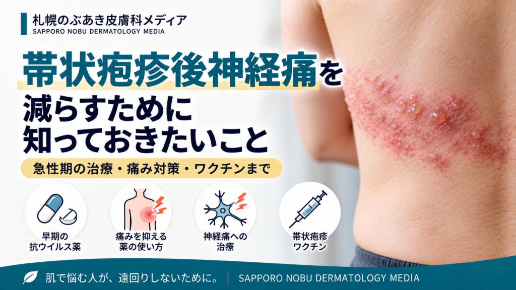 帯状疱疹後神経痛を減らすために知っておきたいこと｜急性期の治療と痛み対策