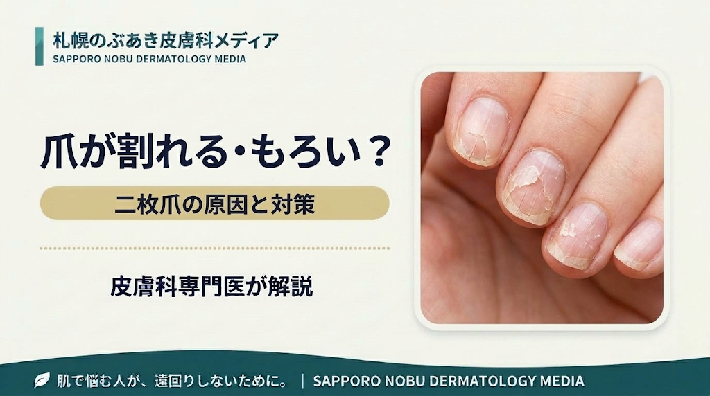 爪が割れる・もろい｜二枚爪の原因と対策
