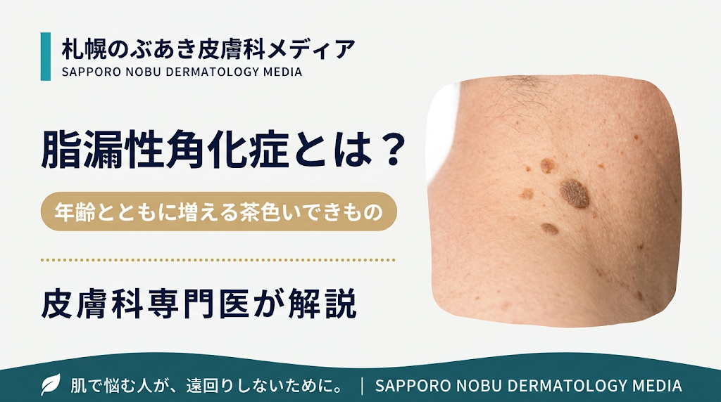 脂漏性角化症とは？老人性いぼの見分け方と治療